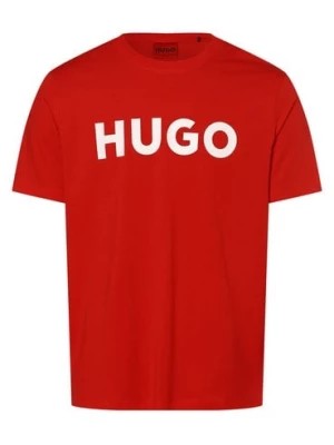 Zdjęcie produktu HUGO T-shirt męski Mężczyźni Dżersej czerwony nadruk,