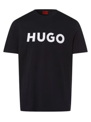 Zdjęcie produktu HUGO T-shirt męski Mężczyźni Dżersej niebieski nadruk,