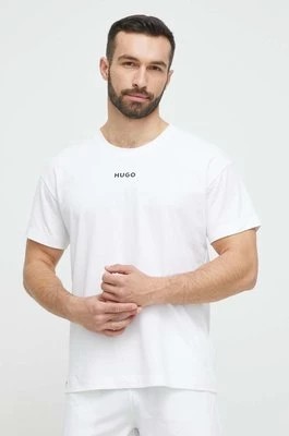 Zdjęcie produktu HUGO t-shirt piżamowy kolor biały z nadrukiem 50493057