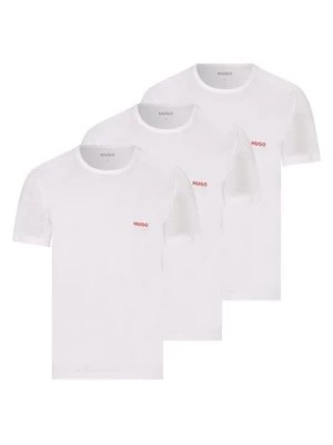 Zdjęcie produktu HUGO T-shirty pakowane po 3 szt. Mężczyźni Bawełna biały jednolity,