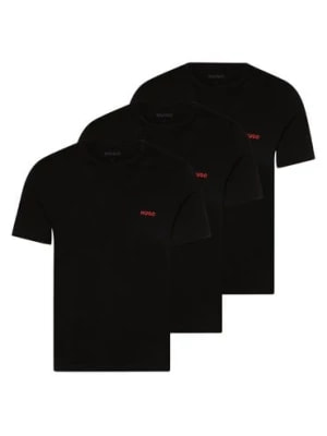 Zdjęcie produktu HUGO T-shirty pakowane po 3 szt. Mężczyźni Bawełna czarny jednolity,