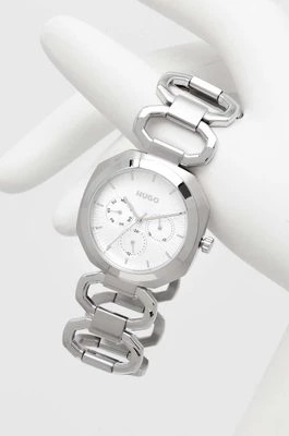Zdjęcie produktu HUGO zegarek damski kolor srebrny