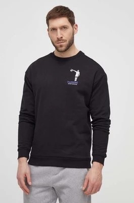Zdjęcie produktu Hummel bluza bawełniana męska kolor czarny z nadrukiem
