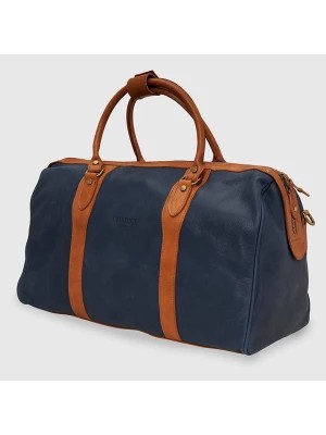 Zdjęcie produktu I MEDICI FIRENZE Skórzana torba podróżna w kolorze granatowym - 51 x 27 x 25,5 cm rozmiar: onesize