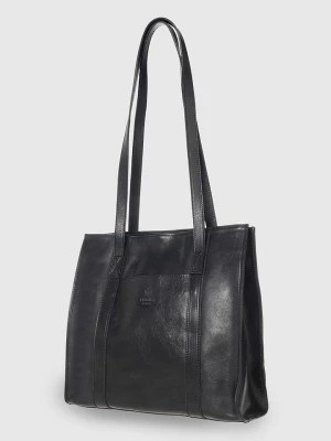 Zdjęcie produktu I MEDICI FIRENZE Skórzana torebka w kolorze czarnym - 32,5 x 30 x 10,5 cm rozmiar: onesize