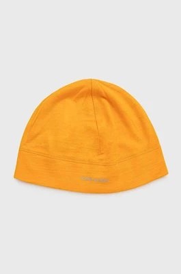 Zdjęcie produktu Icebreaker czapka Oasis kolor pomarańczowy z cienkiej dzianiny wełniana