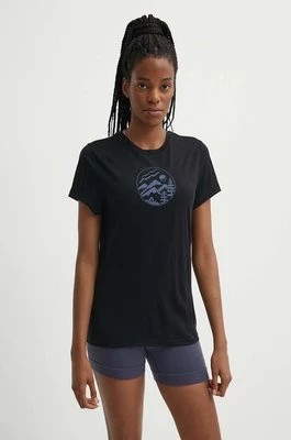 Zdjęcie produktu Icebreaker t-shirt sportowy Mer 150 Tech Lite III SS Tee Camp Circ kolor czarny IB0A56YD0011
