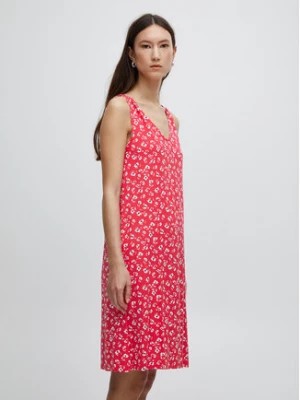 Zdjęcie produktu ICHI Sukienka letnia 20118422 Czerwony Regular Fit