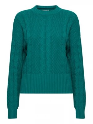 Zdjęcie produktu ICHI Sweter 20119847 Zielony Regular Fit