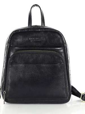 Zdjęcie produktu Incanto Mały plecak damski skórzany perfekcyjna organizacja czarny Merg