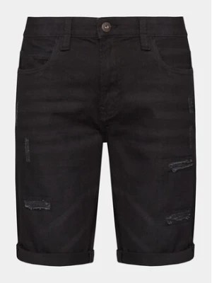 Zdjęcie produktu INDICODE Szorty jeansowe Kaden Holes 70-104 Czarny Regular Fit