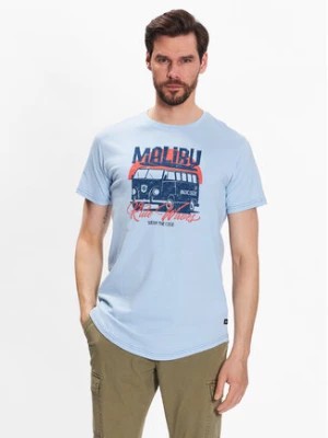 Zdjęcie produktu INDICODE T-Shirt Chill 40-934 Błękitny Regular Fit