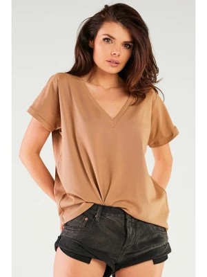 Zdjęcie produktu INFINITE YOU Koszulka w kolorze beżowym rozmiar: onesize