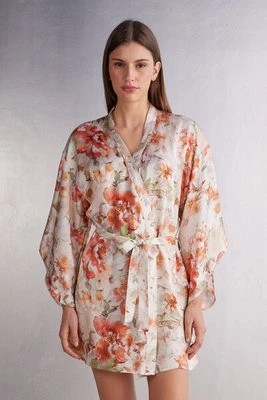 Zdjęcie produktu Intimissimi Kimono z Satyny Summer Sunset Kobieta Motyw Kwiatowy Rozmiar S/M