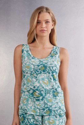Zdjęcie produktu Intimissimi Koszulka z Wiskozy Bambusowej Emerald Flower Kobieta Zielony Rozmiar