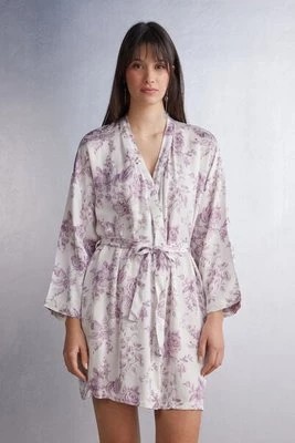 Zdjęcie produktu Intimissimi Satynowe Kimono Graceful Simplicity Kobieta Z Nadrukiem Rozmiar M/L