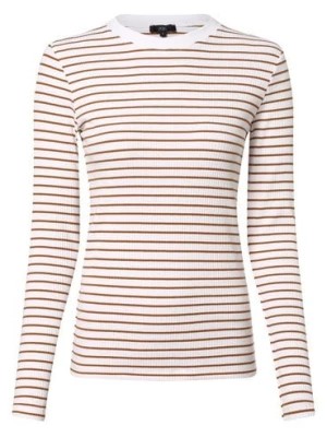 Zdjęcie produktu IPURI Damska koszulka z długim rękawem Kobiety Bawełna biały|brązowy w paski,