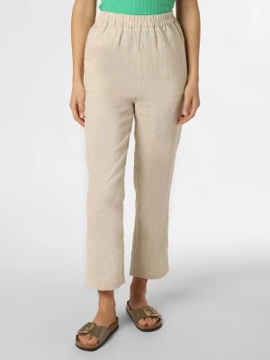 Zdjęcie produktu IPURI Damskie spodnie lniane Kobiety len beżowy jednolity,