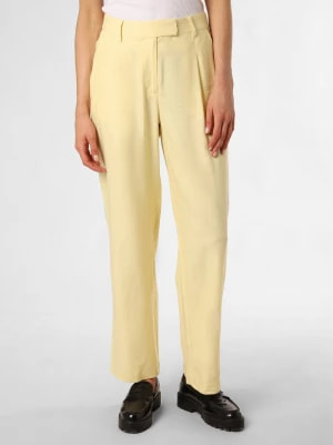 Zdjęcie produktu IPURI Spodnie z zawartością lnu Kobiety len żółty jednolity,