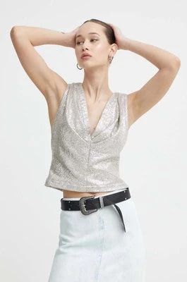 Zdjęcie produktu IRO bluzka kolor srebrny gładka