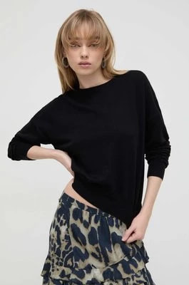 Zdjęcie produktu IRO sweter z domieszką kaszmiru kolor czarny lekki