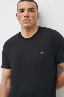 Zdjęcie produktu IRO t-shirt bawełniany męski kolor czarny gładki