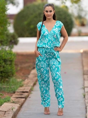 Zdjęcie produktu Isla Bonita by SIGRIS Kombinezon w kolorze turkusowo-białym rozmiar: L