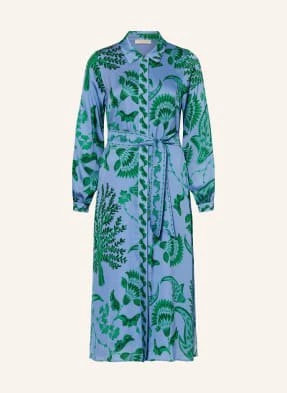 Zdjęcie produktu Ivi Collection Sukienka Koszulowa Z Jedwabiu blau