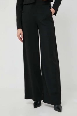 Zdjęcie produktu Ivy Oak spodnie damskie kolor czarny szerokie high waist