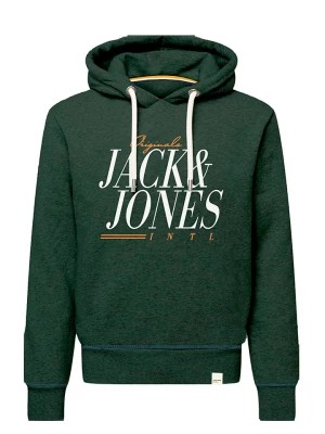 Zdjęcie produktu Jack & Jones Bluza "Wonder" w kolorze ciemnozielonym rozmiar: L