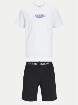 Zdjęcie produktu Jack&Jones Junior Komplet t-shirt i szorty sportowe Jacoliver 12257172 Biały Standard Fit