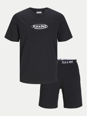Zdjęcie produktu Jack&Jones Junior Komplet t-shirt i szorty sportowe Jacoliver 12257172 Czarny Standard Fit
