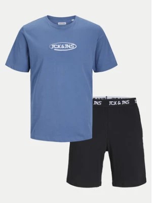 Zdjęcie produktu Jack&Jones Junior Komplet t-shirt i szorty sportowe Jacoliver 12257172 Niebieski Standard Fit