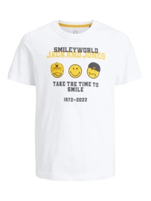 Zdjęcie produktu Jack&Jones Junior T-Shirt SMILEY WORLD 12223445 Biały Regular Fit