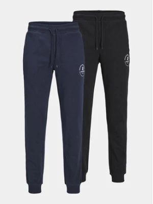 Zdjęcie produktu Jack&Jones Komplet 2 par spodni Jpstgordon Jjswift Sweat Pants 2Pk Mp 12257018 Czarny Regular Fit