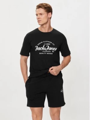 Zdjęcie produktu Jack&Jones Komplet t-shirt i spodenki Forest 12256951 Czarny Standard Fit