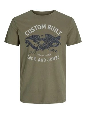 Zdjęcie produktu Jack & Jones Koszulka "Fonne" w kolorze khaki rozmiar: M