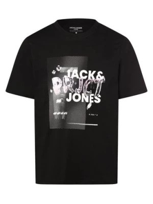 Zdjęcie produktu Jack & Jones Koszulka męska - JCOPrjct Mężczyźni Bawełna czarny nadruk,