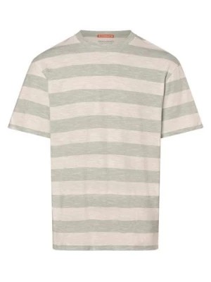Zdjęcie produktu Jack & Jones Koszulka męska - JORAruba Mężczyźni Bawełna zielony|biały w paski,