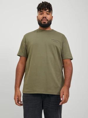 Zdjęcie produktu JACK & JONES PLUS Koszulka w kolorze khaki rozmiar: XXL