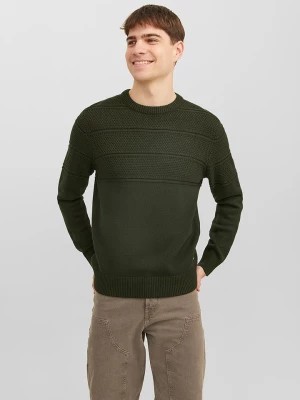 Zdjęcie produktu Jack & Jones Sweter w kolorze ciemnozielonym rozmiar: XL