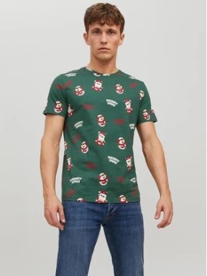 Zdjęcie produktu Jack&Jones T-Shirt Christmas 12221442 Zielony Regular Fit