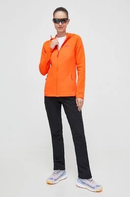 Zdjęcie produktu Jack Wolfskin bluza sportowa Baiselberg kolor pomarańczowy z kapturem gładka 1710772
