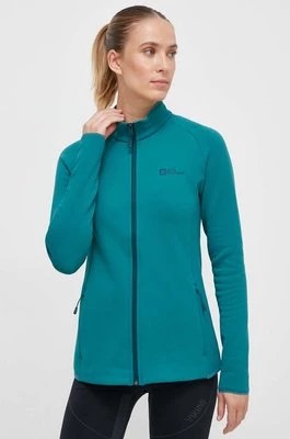 Zdjęcie produktu Jack Wolfskin bluza sportowa Baiselberg kolor zielony gładka
