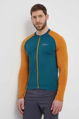 Zdjęcie produktu Jack Wolfskin bluza sportowa Gravex kolor zielony wzorzysta 1809971