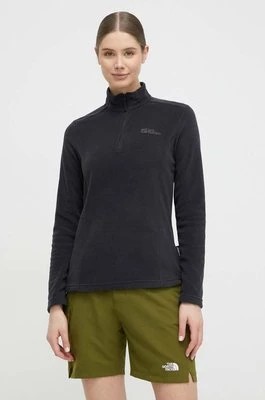 Zdjęcie produktu Jack Wolfskin bluza sportowa Taunus kolor czarny gładka 1709532