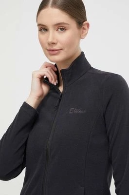 Zdjęcie produktu Jack Wolfskin bluza sportowa Taunus kolor czarny gładka 1711391