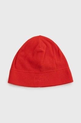 Zdjęcie produktu Jack Wolfskin czapka kolor czerwony z cienkiej dzianiny 1909852