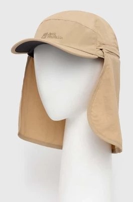 Zdjęcie produktu Jack Wolfskin czapka z daszkiem Canyon kolor beżowy gładka 1911401