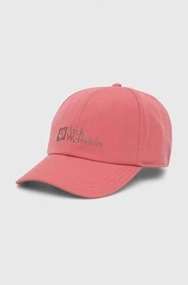 Zdjęcie produktu Jack Wolfskin czapka z daszkiem kolor różowy z aplikacją 1900675